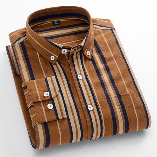 Men's cotton striped shirt