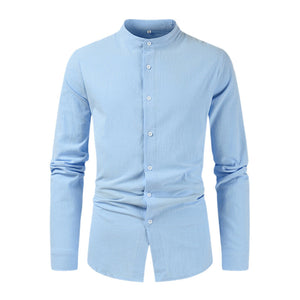 Men's Casual Large Size Long Sleeve Shirt