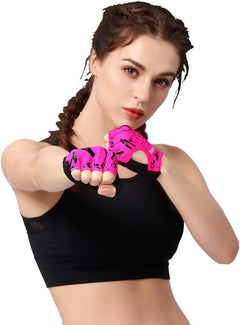 YM & Dancer P85 Woman Half Finger Girl Short Fingerless Gloves for Indoor Yoga Gym Fitness Body Building Training Outdoor Cycling Motorcycle Skate Skateboard Roller Skating Running Exercise