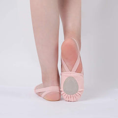 YM & Dancer S193 Dance Shoes Half Sole Ballet Canvas Pirouette Shoes for Women/Men and Girls/Boys