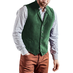 Men's Vest Notch Lapel Waistcoat