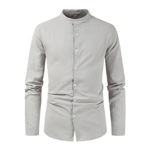 Men's Casual Large Size Long Sleeve Shirt