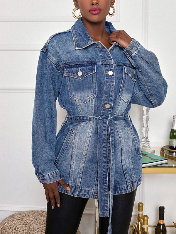 Belt Denim Jacket