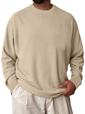 Men's Retro Half-zip Stand Collar Casual Sweatshirt