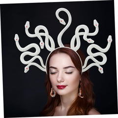 YM & Dancer P14 2PCS Medusa Headband Snake Headbands Medusa Snake Costume Headband Medusa Snake Headdress Snake Headpiece Goddess Headpiece for Halloween Carnival Party