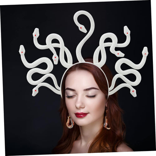 YM & Dancer P14 2PCS Medusa Headband Snake Headbands Medusa Snake Costume Headband Medusa Snake Headdress Snake Headpiece Goddess Headpiece for Halloween Carnival Party