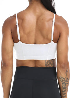 YM & Dancer C40 Women's Longline Sport Bra Seamless Yoga Crop Top Medium-Low Support Workout Bra