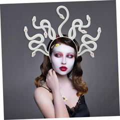 YM & Dancer P14 2PCS Medusa Headband Snake Headbands Medusa Snake Costume Headband Medusa Snake Headdress Snake Headpiece Goddess Headpiece for Halloween Carnival Party