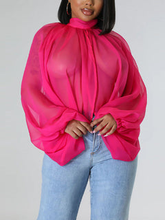 Chiffon Asymmetric Top