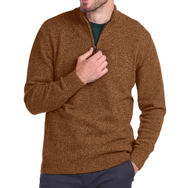 Men's Versatile Half-Zip Cozy Sweater