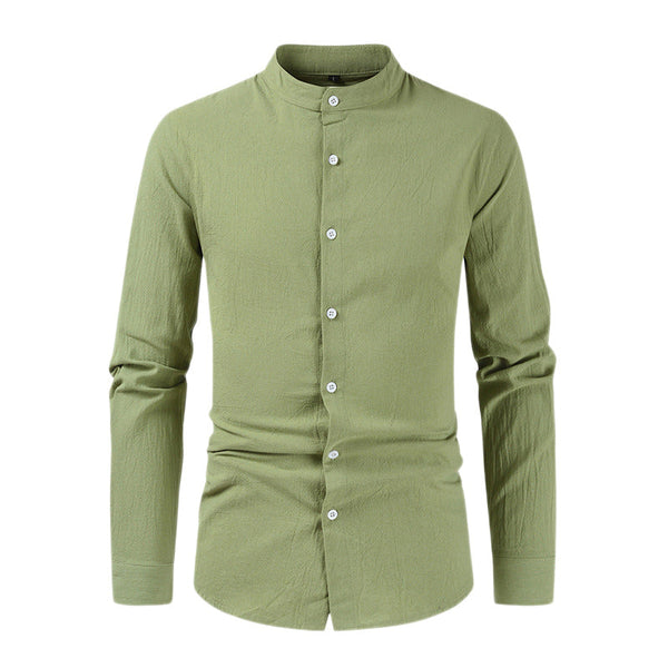 Men's Casual Large Size Long Sleeve Shirt