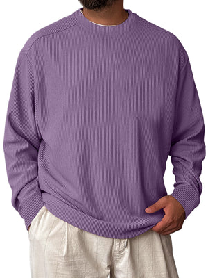 Men's Retro Half-zip Stand Collar Casual Sweatshirt