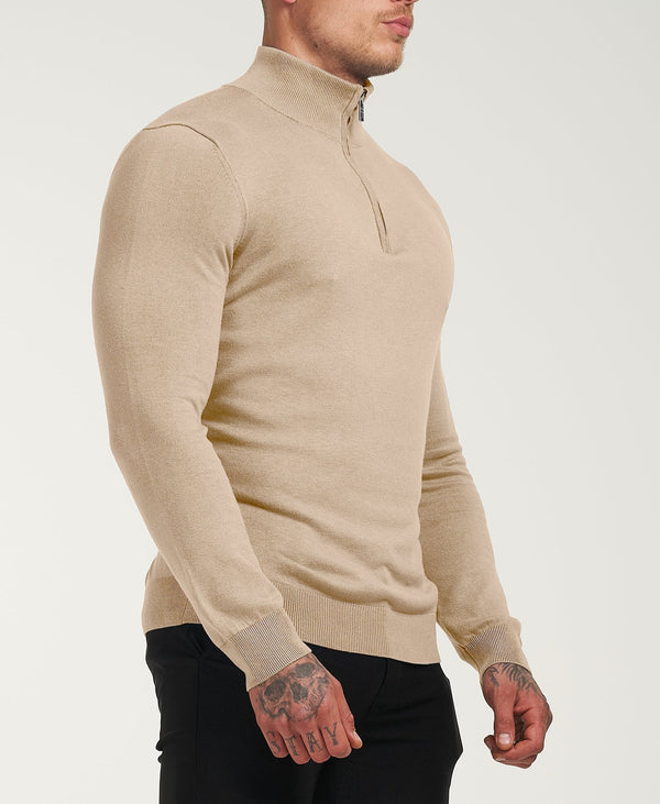 Gentleman's Cashmere Half Zip Sweater