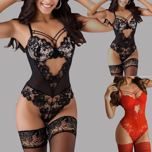 YM & Dancer C174 Lingerie for Women Sexy Panties for Women Sexy Hollow Out Crochet Underwear Women Sexy Lace Pajamas Sleepwear