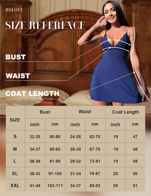 YM & Dancer C125 Women Lingerie Sexy Chemise Lace Babydoll Side Split Full Slip Nightgown Modal Sleepwear Nighty