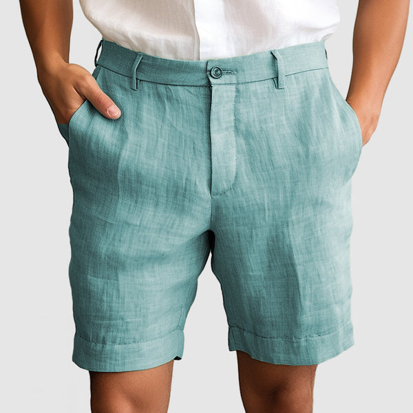 Gentleman's Casual Cotton Linen Shorts