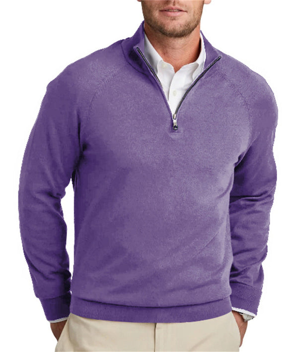 Men's Zipper Basic Sweater Cashmere