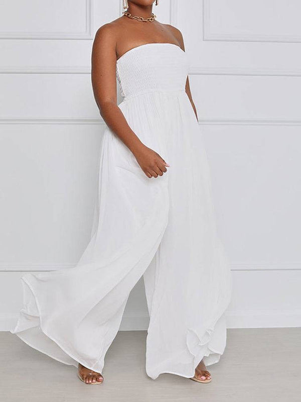 Wide Leg Chiffon Jumpsuit