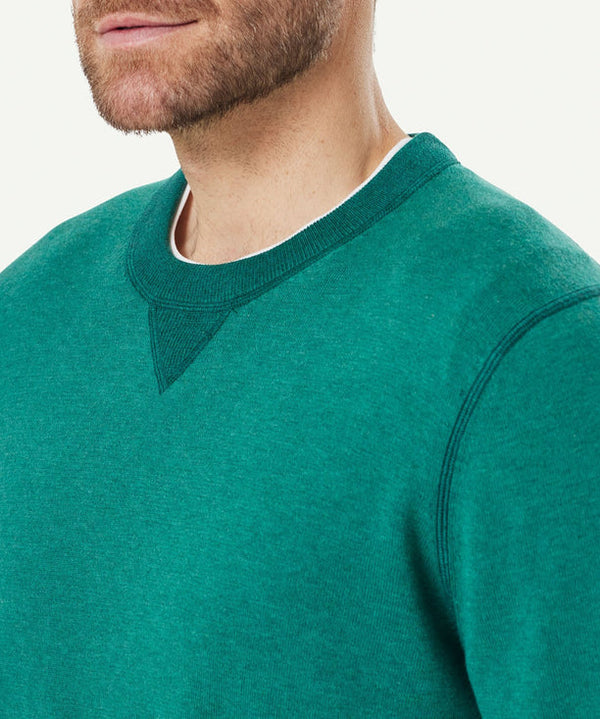 Men's Two Color Crew Neck Knit Shirt