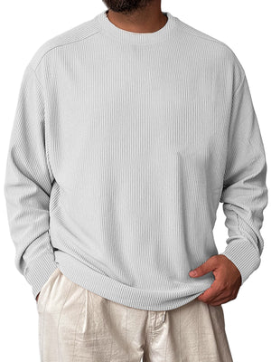 Men's Retro Half-zip Stand Collar Casual Sweatshirt