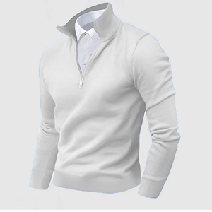 Gentleman's Business Three-Quarter Zip Sweater