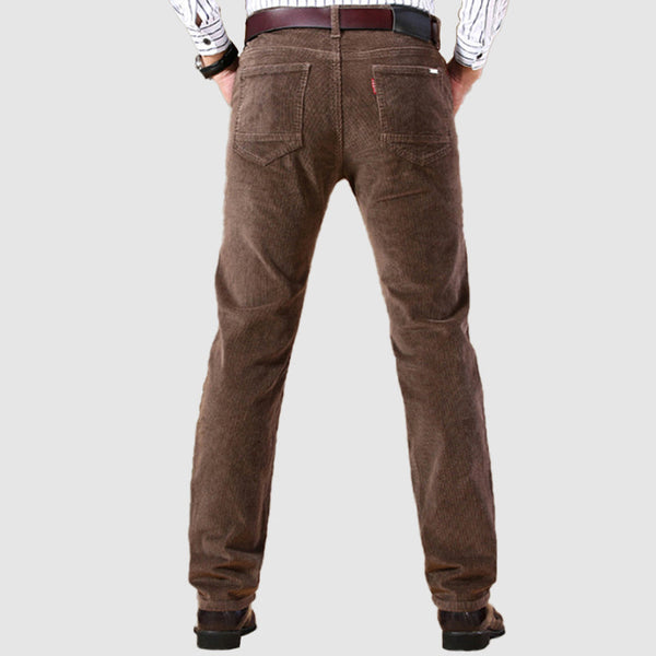 Men's Casual Corduroy Elastic Long Pants