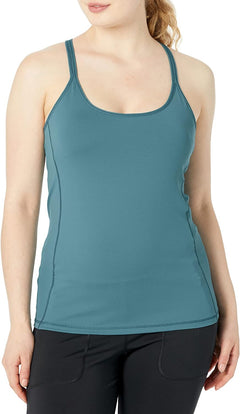 YM & Dancer C55 Yoga Tops for Women with Built-in Shelf Bra, Cross-Back Straps - Workout Tank Tops for Active Women