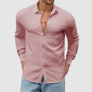 Men's Casual Everyday Waffle Shirt