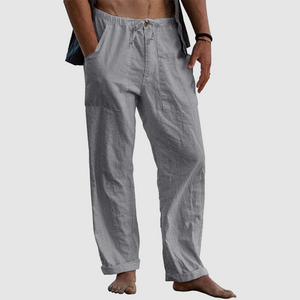 Men's linen beach casual loose-fitting pants