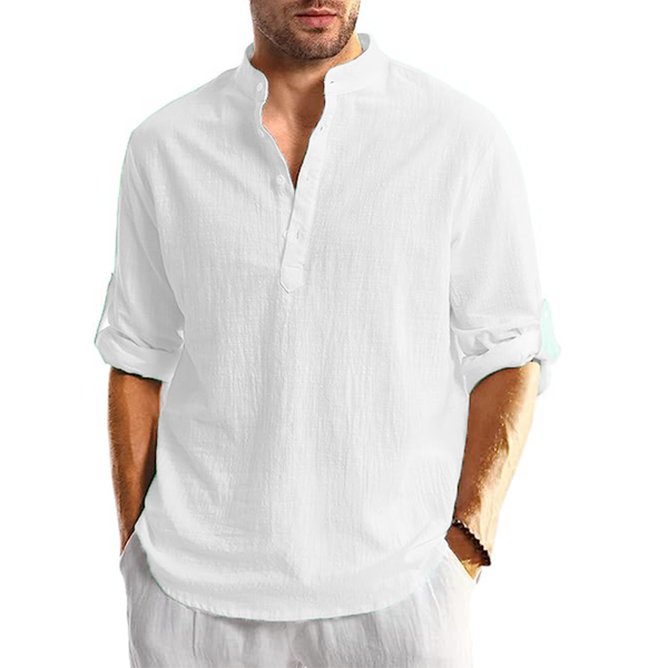 Men's  Linen Casual Long Sleeve Shirt