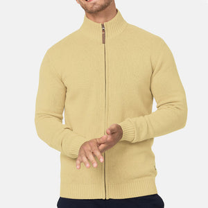 Men's Fall Half Turtleneck Zipper Sweater