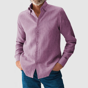 Men's Casual Daily Premium Cotton Linen Shirt