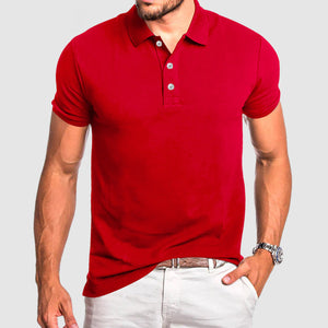 Gentleman's Casual Breathable Cotton Polo Shirt