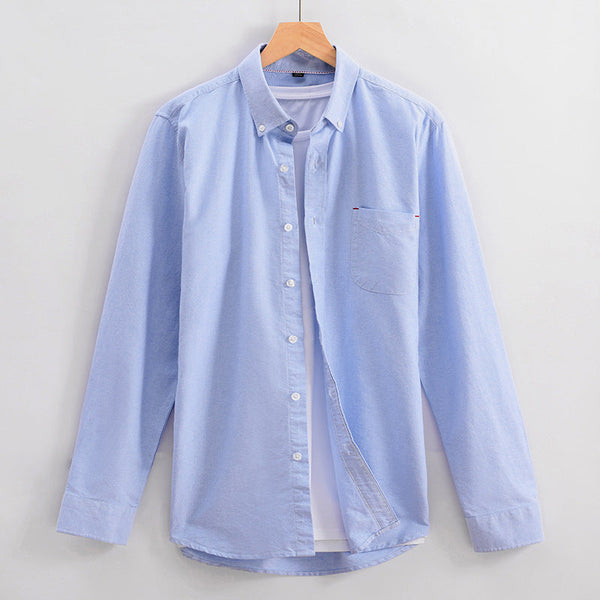 Men's cotton anti-wrinkle casual shirt