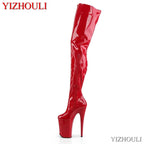 YM & Dancer S400 9 inches to thigh high heel boots, 23 cm model stage show, stiletto sexy club pole dance shoes