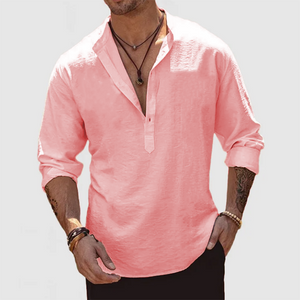 Men's Casual Everyday Cotton Linen Shirt