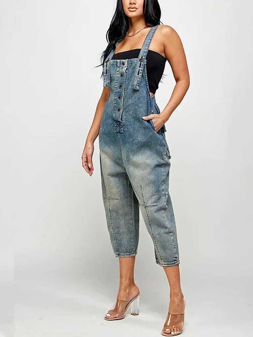 Vintage Denim Overalls