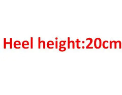 YM & Dancer S1681 New 17CM/7inches PU Upper Sexy Exotic High Heel Platform Party Women Mid-Calf Boots Pole Dance Shoes