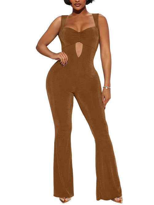 Cutout Sleeveless Jumpsuit