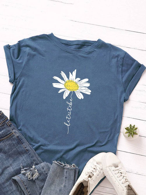 Daisy Print Casual Top