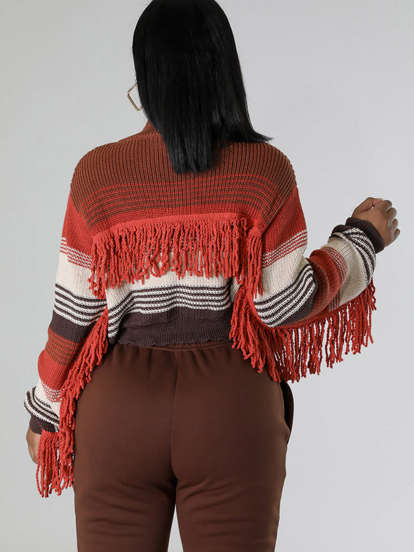 Fringe Knit Jacket & Pants