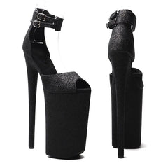 YM & Dancer S1649 Girl's/Women's New 26CM/10inches PU Upper Plating Platform Sexy High Heels Sandals Pole Dance Shoes