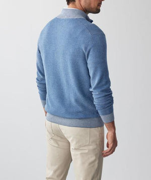 Gentleman's Twill Stretch Half-Zip Sweater