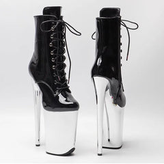 YM & Dancer S912 New 23CM/9Inch PU Upper Women's Platform Party High Heels Modern Ankle Boots Pole Dance Shoes
