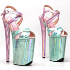 YM & Dancer S880 New 23CM/9inches PU Upper Sexy Exotic High Heel Platform Party Sandals Pole Dance Shoes