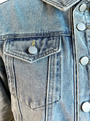 Cut-Off Cropped Denim Jacket