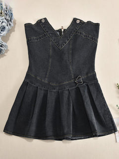 Sweetheart Denim Mini Dress