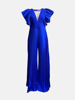 Pleated High Waist Jumpsuit