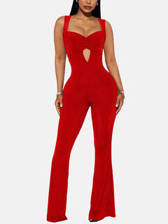 Cutout Sleeveless Jumpsuit