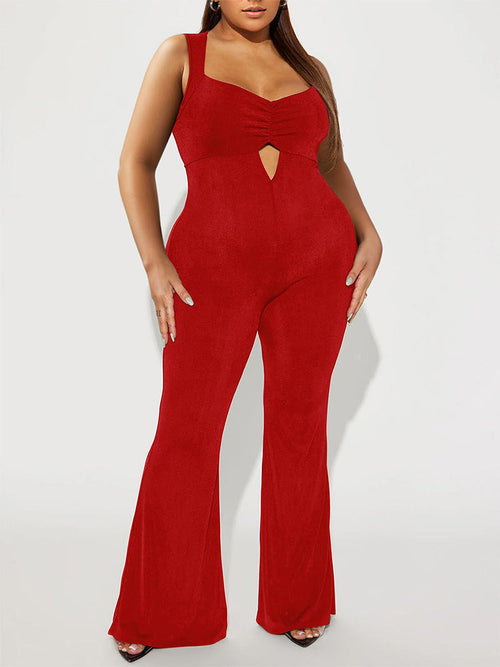 Cutout Sleeveless Jumpsuit